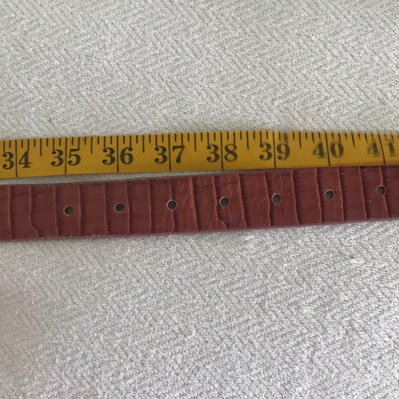 J. Crew Croc-Embossed Belt with Gold Buckle - Picture 4 of 4